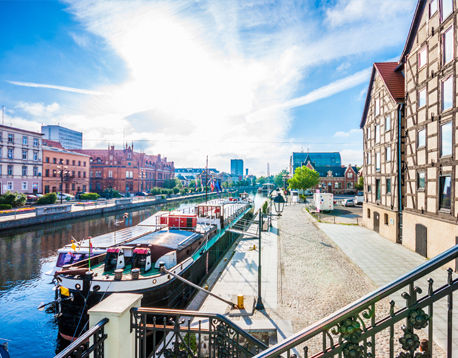 Widok na miasto Bydgoszcz